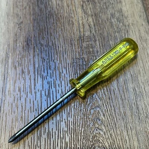 Vintage Apex #1 Phillips Screwdriver Yellow Dayton, Ohio USA  1301-P-PZD - Picture 1 of 7