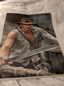 Harrison Ford Indiana Jones Signed Print on Linen Backing! - RARE! - Picture 1 of 1