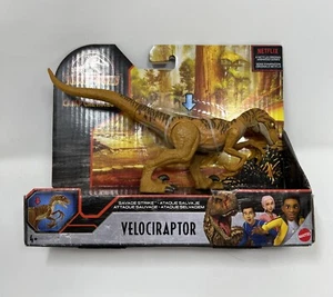 Jurassic Park World Camp Cretaceous Velociraptor Savage Strike Dinosaur Figure - Picture 1 of 4