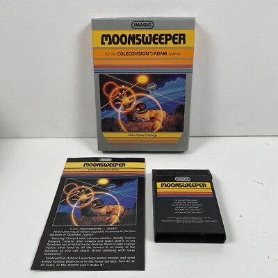 🔥Moonsweeper (ColecoVision) Complete In Box W/ Manual CIB Imagic *RARE*🔥 - Image 1 of 4