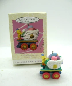 Hallmark Keepsake 1997 adorno colorido coche de carbón segunda serie Cottontail Express - Imagen 1 de 8