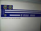 Long Beach California Police Command Van Decals for 8 inch model