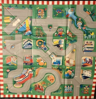 Discovery Toys Matville Double Play - Floor Mat City Car Track & Floor Checkers - Image 1 of 4