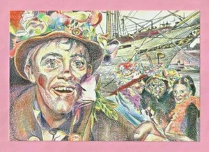 ZEICHNUNG: KARNEVAL VON DÜNKIRCHEN - TECHNIK KREUZ und STRICHE / POINTILLISMUS - Bild 1 von 1