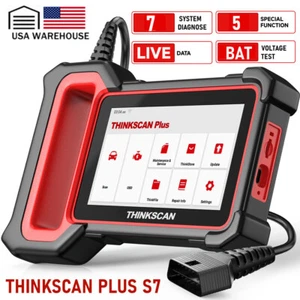 THINKCAR THINKSCAN PLUS S7 Engine ABS SRS Code Reader Car OBD2 Scanner - Foto 1 di 14