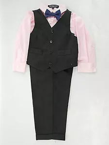 Camicia, gilet e pantaloni eleganti Sahara Club bambino ragazzo set 4 pezzi taglie 2T - 4T - Foto 1 di 6