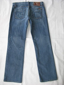 Fidelity 5011 Straight Jeans Mens Size 32 x 31 Blue Distressed w Stretch - Picture 1 of 11