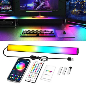 Smart Under Monitor Light Bar Bluetooth APP Control Gaming RGB Ambient Lights AU - Picture 1 of 16