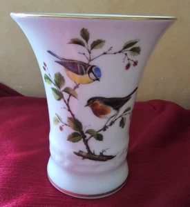 Kaiser Porzellan Vase Vögel auf Zweigen Goldrand weiß ca. 12 cm hoch "Tirol" WK - Bild 1 von 11