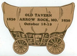 1830-1930 Arrow Rock Tavern Old Tavern commemoration invitation and program - Picture 1 of 2