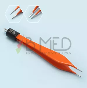 US Adson Micro Pinza Bipolare Antiaderente Dritta 0,5mm Punta 4,75" Isolata - Foto 1 di 5