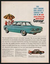1960 CHEVROLET CORVAIR 700 Blue 4-door Sedan Vintage Car AD appeared Nov. 1969
