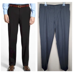 Hugo Boss Size 40 L Virgin Wool Pasolini Movie Us Dress Pants Dark Gray - Picture 1 of 15