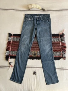 7 All Mankind 33 33 Kate Jeans Blau Denim Stretch Straight Tag 30 TOP - Bild 1 von 13