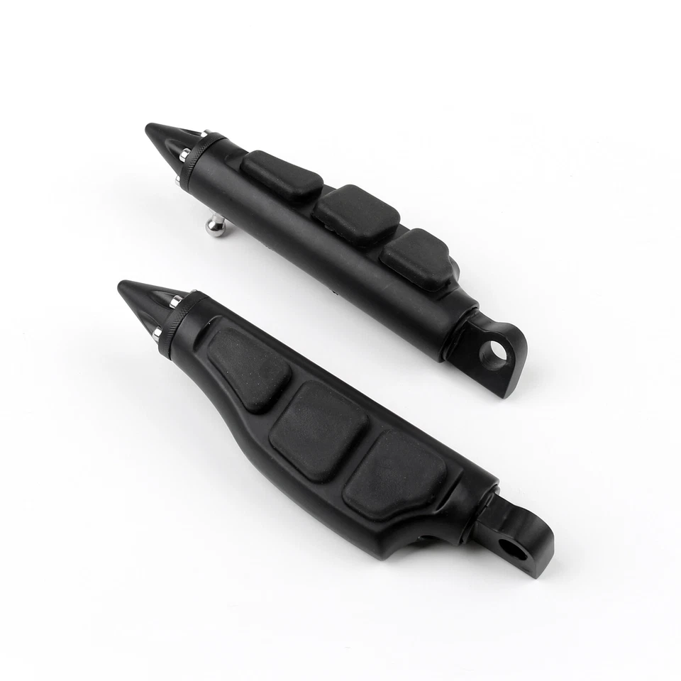 4475 Stiletto Pegs Footpegs For Softail Sportster Dyna Glide Fat Boy Black Foto 1 de 4