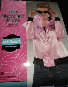 NEW Womens adult Stsnd-xxl Grease Pink Ladies jacket Halloween costume - Picture 1 of 3