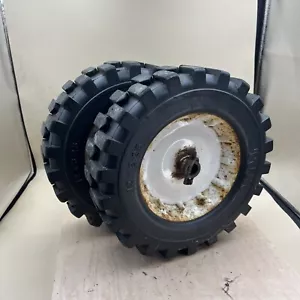 Toro 3521 Snowblower Wheels And Tires Vintage With Locking Pins - Picture 1 of 11