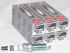 6 - Bougie laser iridium d'origine NGK 90174 DF8H11B pour Nissan et Infiniti - Photo 1 sur 10
