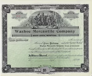 Washoe Mercantile Company, Deer Lodge, Montana, 1890er Jahre - Bild 1 von 2