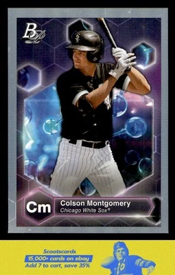 2022 Bowman Platinum Colson Montgomery Precious Elements card #PE-4 White Sox - Image 1 of 2