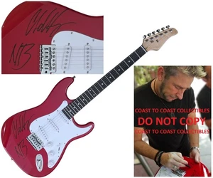 Guitarra Eléctrica Chad Kroeger Firmada Tamaño Completo Certificado de Autenticidad Prueba Autografiada Nickelback - Imagen 1 de 5