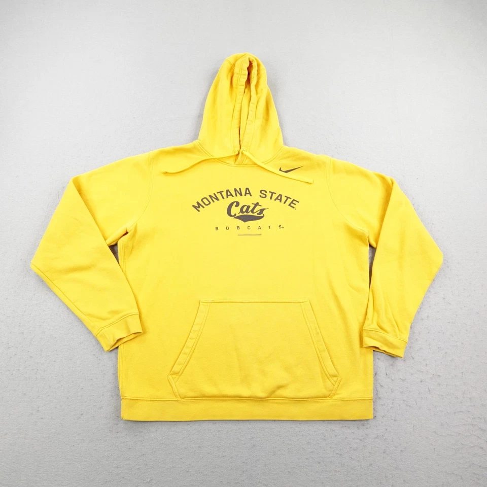 Montana State Bobcats Sudadera con Capucha Para Hombres Grande Dorado Nike Sudadera Pullover Gatos NCAA Foto 1 de 4