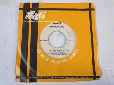 SONORA NELSON FERREYRA «EL RUMBERITO/SIGUE EL RUMBON» 7″ GUARACHA DESCARGA PERU - Image 1 of 3