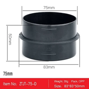 75mm Heater Duct Joiner Connector Pipe 221000010006 For Eberspacher For Webasto - Picture 1 of 12