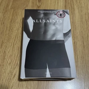 All Saints 3er Pack Underground TrunkOrganic Cotton Stretch Herren Medium - Bild 1 von 3