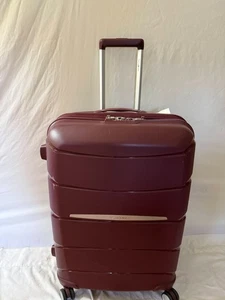 $480 New Samsonite Outline Pro 25" Hard-side Spinner Luggage TSA Burgundy Red - Picture 1 of 8
