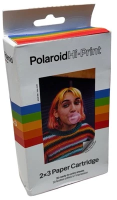 Polaroid Originals Hi Print 2x3 In Paper Cartridge 20 Sheets. New Sealed - Image 1 of 4
