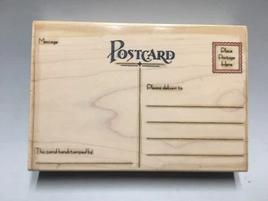 Vintage Penny Black Postkarte 2003 Holz Stempel 1369L 5”x3.5” - gebraucht - Bild 1 von 4