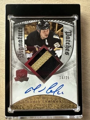 💎 2008-09 Upper Deck The Cup Signature Patches MARIO LEMIEUX #SP-ML /25 Auto - Image 1 of 4