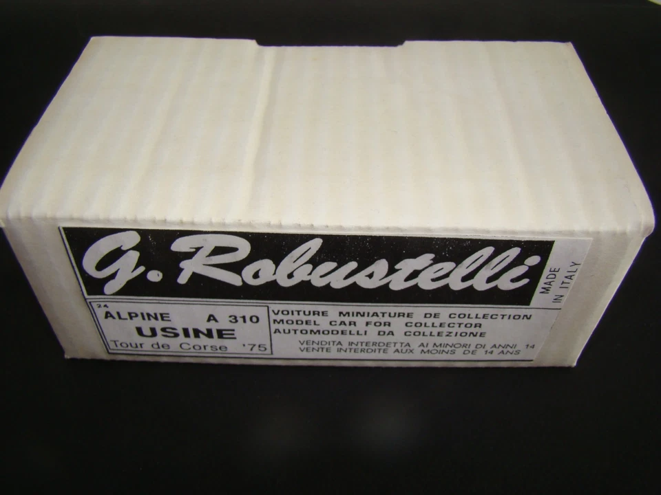 Kit 1/43 Robustelli Alpine A310 usine Tour de Corse 1975 - Photo 1/4