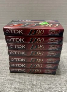TDK D90 High Output 7 Pack Audio Cassette Tapes IECl Type 1 Sealed - Picture 1 of 6