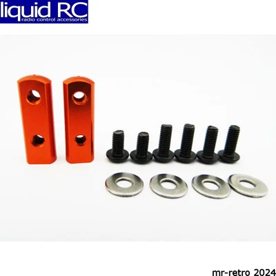 Hot Racing SH24M03 90 Degree Universal Servo Mount - Orange - Image 1 of 3