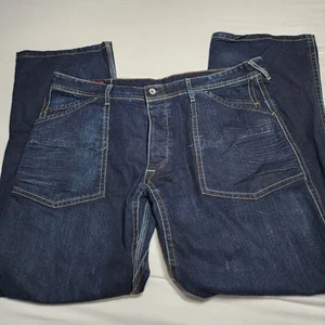 Evisu EU.ED. Jeans uomo a mosca con bottoni larghi europei tasche grandi 42x33 - Foto 1 di 20