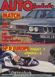 AUTO HEBDO Nr.388 29.09.1983 GP EUROPE 505 Turbo Einspritzung BMW 525e - Bild 1 von 1