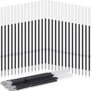 100pcs 0.7mm Retractable Ballpoint Pen Refills Replacement Black Blue Ink Office - Picture 1 of 41