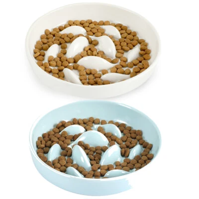 Anti Schling Napf Keramik Antischlingnapf Slow Feeder für Katze Kleine Hunde - Bild 1 von 4