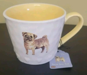 Mops Becher mit geprägten Herzen von Harvest Green Studio 20 Unzen - Bild 1 von 3