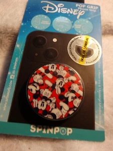Disney - Mickey Mouse Retro Pop Grip Phone Grip/Stand By Spinpop (NEW) - Picture 1 of 5
