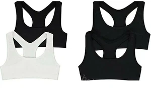 GIRLS 2 PACK CROP TOP SEAM FREE/SEAMFREE SPORTS BRA/ BOXERS SHORTS AGE 9-16 - Picture 1 of 5