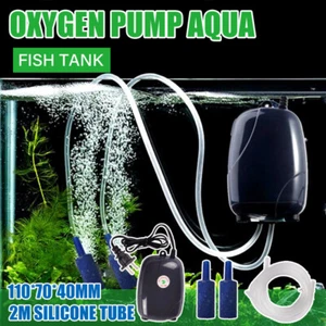 Quiet Fish Tank Oxygen Air Pump Aquarium Aerator Adjustable Airflow Fish Supply - Picture 1 of 11