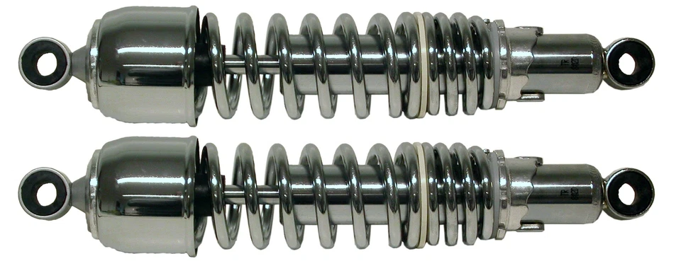 Amortiguadores traseros cromados para Yamaha XS 400 D 1977 (400 CC) Foto 1 de 1