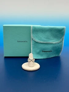 Anillo Tiffany Paloma Picasso plata esterlina doble corazón amoroso - Imagen 1 de 7