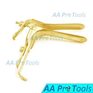 Instrumentos obstetras/ginecología de oro/ginecología de espéculo vaginal mediano de oro completo de 1 pederson - Imagen 1 de 3