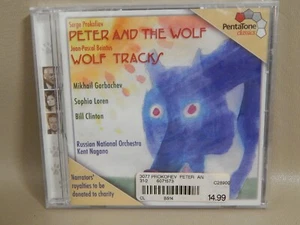 Peter & The Wolf: Wolf Tracks Audio CD Bill Clinton Sophia Loren NEW Sealed RARE - Picture 1 of 7