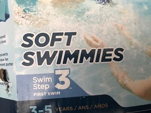 SwimWays Soft Swimmies Toddler Arm Band Floaties Ages 3-5 Blue/Teal NEW - Picture 1 of 24