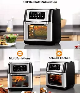 Innsky Heißluft 10IN1 Fritteuse Mini Backofen 10L Digital LED Obst Dehydrator - Bild 1 von 9